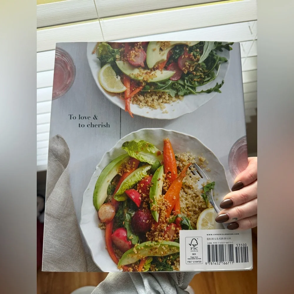 Crate&Barrel Just Married Cookbook - Gray and White